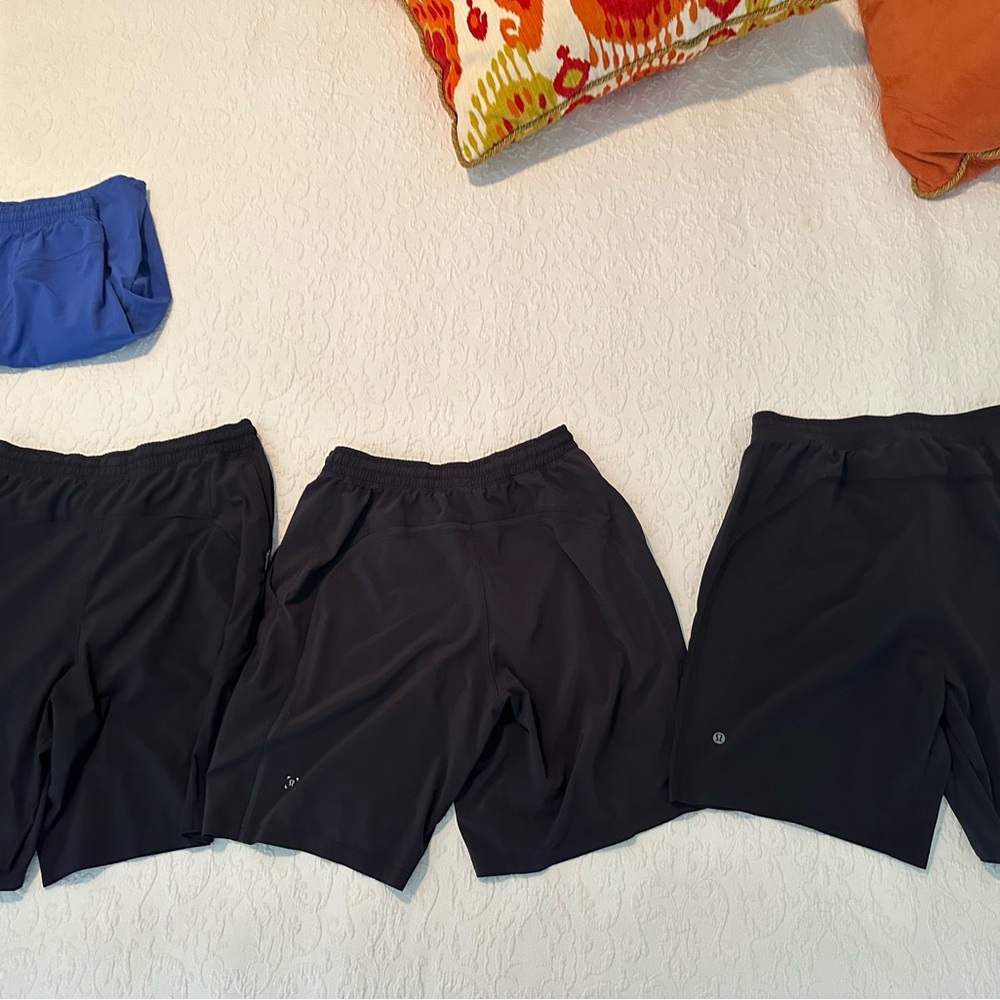 lululemon athletica Black and Blue Athletic Shorts—BUNDLE!